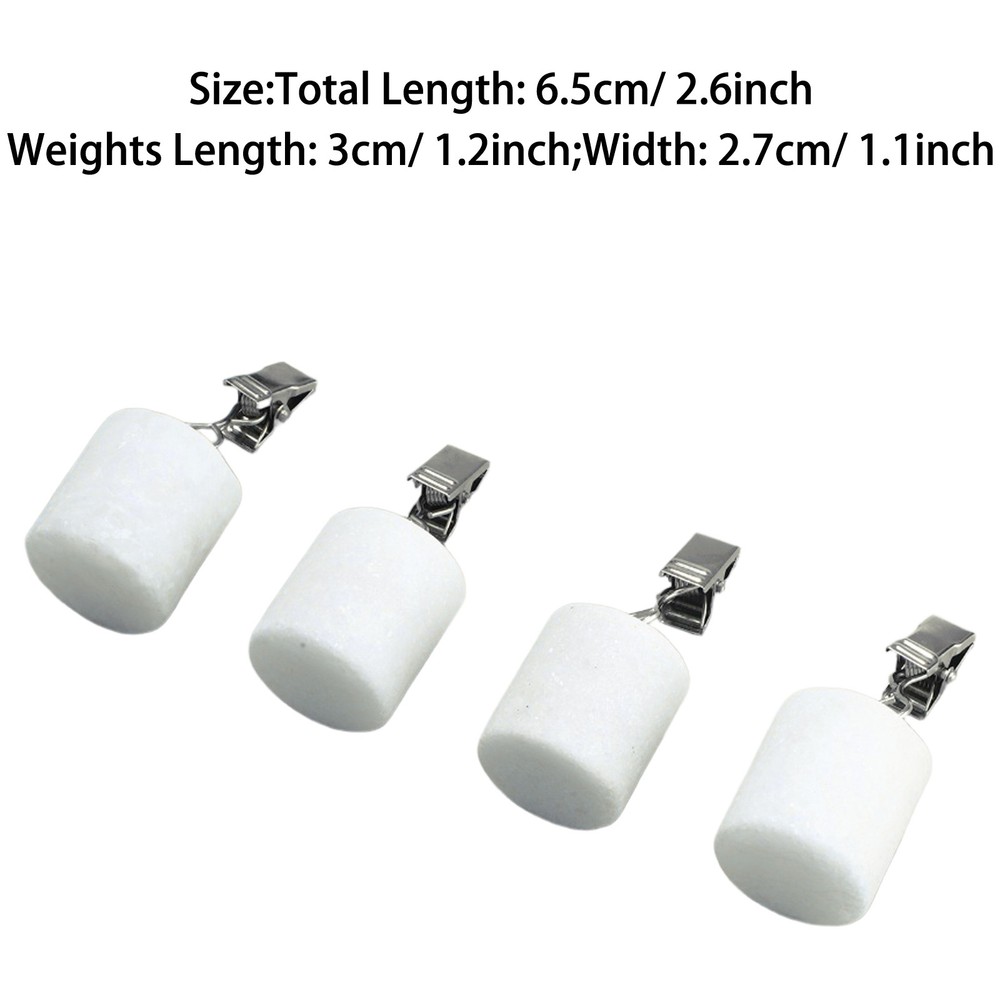 4Pcs Tablecloth Weights Modern Metal Clip Clamp Replaceable Elegant Durable New