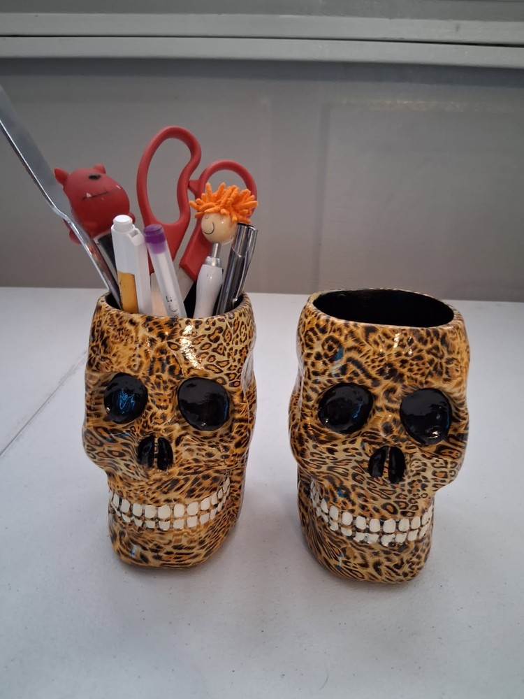 Happy Skulls Pencil Holders * 2 Get Both For 15