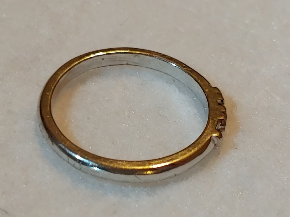 LOVE - Ring - Silvertone - Thin~ Size 6.25