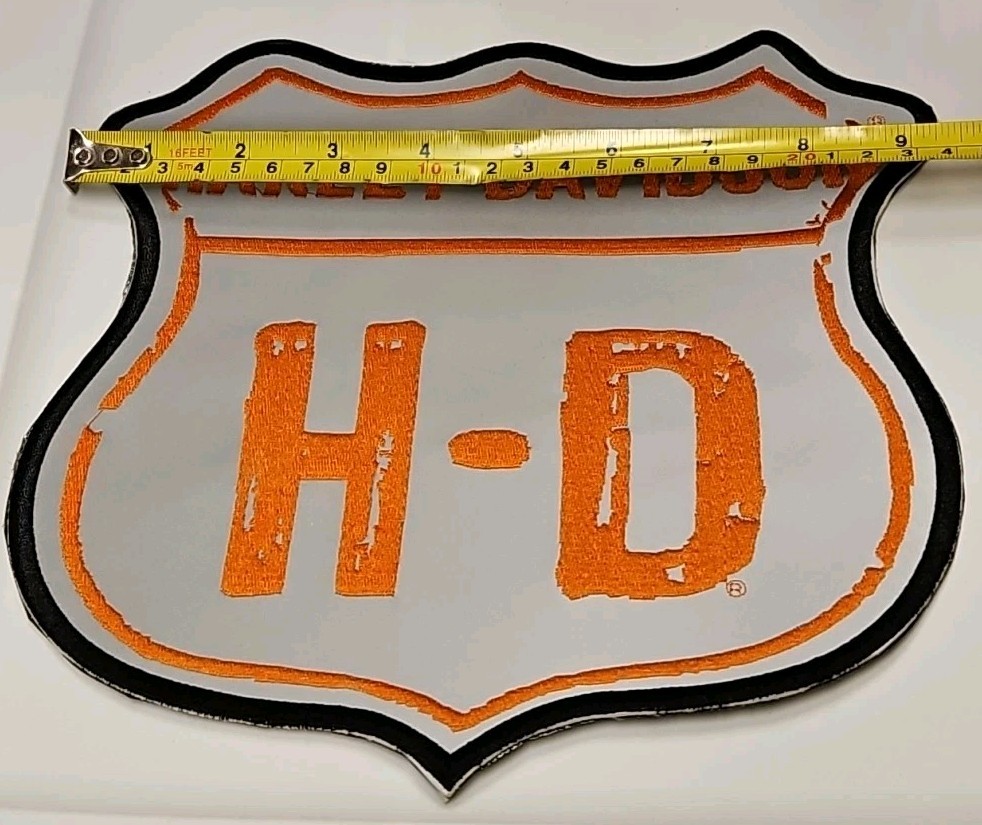 REFLECTIVE AT NIGHT HARLEY DAVIDSON EXTRA LARGE VEST OR JACKET PATCH NEW