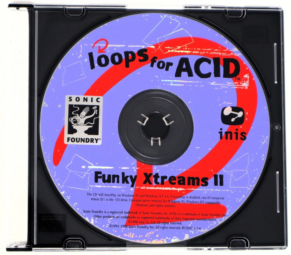 Sonic Foundry Funky Xtreams II Loops For Acid Sample/Sound Library/Sampling CD