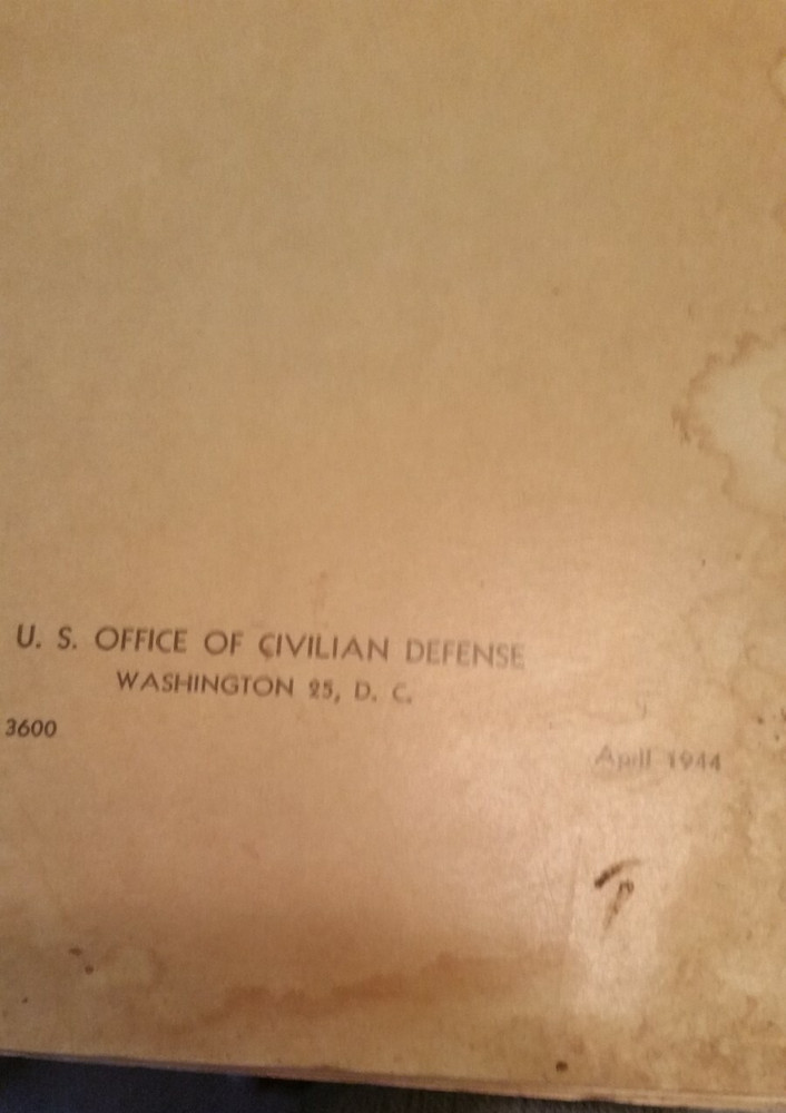 Civilian War Services Book 1944 World War II Antique Scarce U.,S.A. Militaria