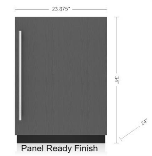 NIB Sub-Zero DEU2450RR 24" Designer Series Panel.R Undercounter Refrigerator