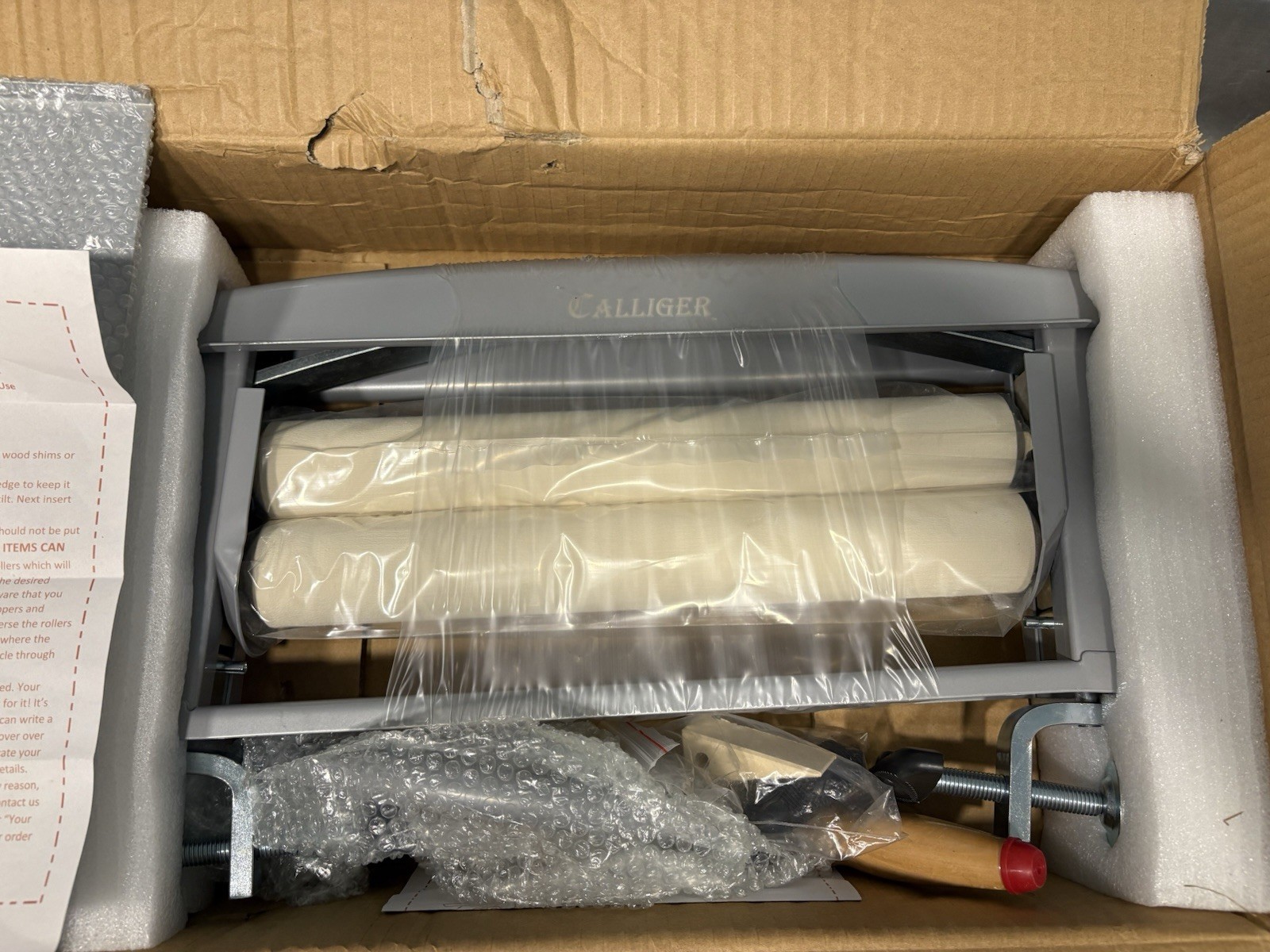 Northwood Calliger 360 Gray Hand Wringer Manual Clothes Wringer Clamp Mount NEW