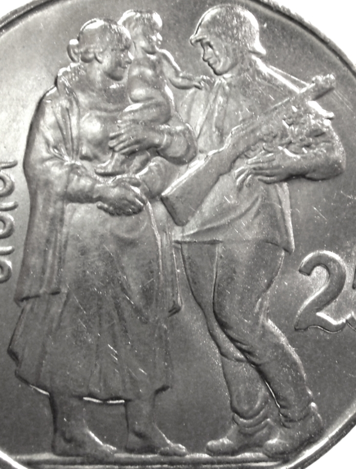 CZECHOSLOVAKIA (Republic) 25 KORUN 1955