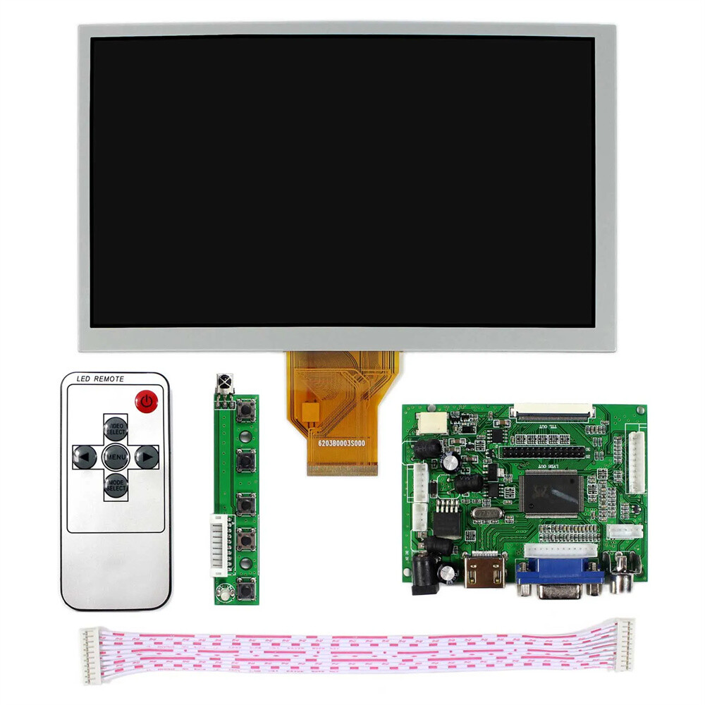8 Inch AT080TN64 LCD Screen Display+VGA HDMI-Compatible Driver Controller Board