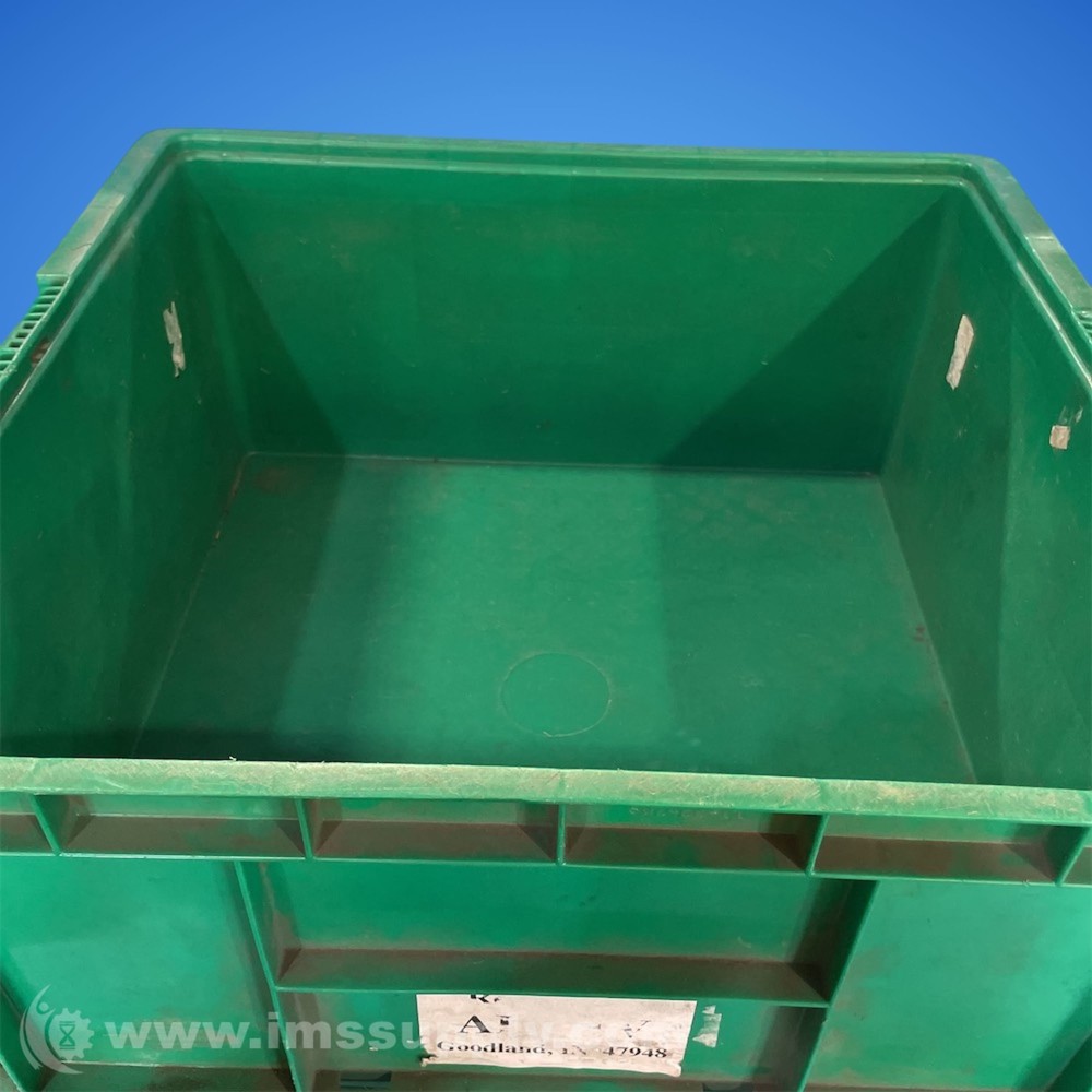 Straight-wall Plastic Container Color Green USIP