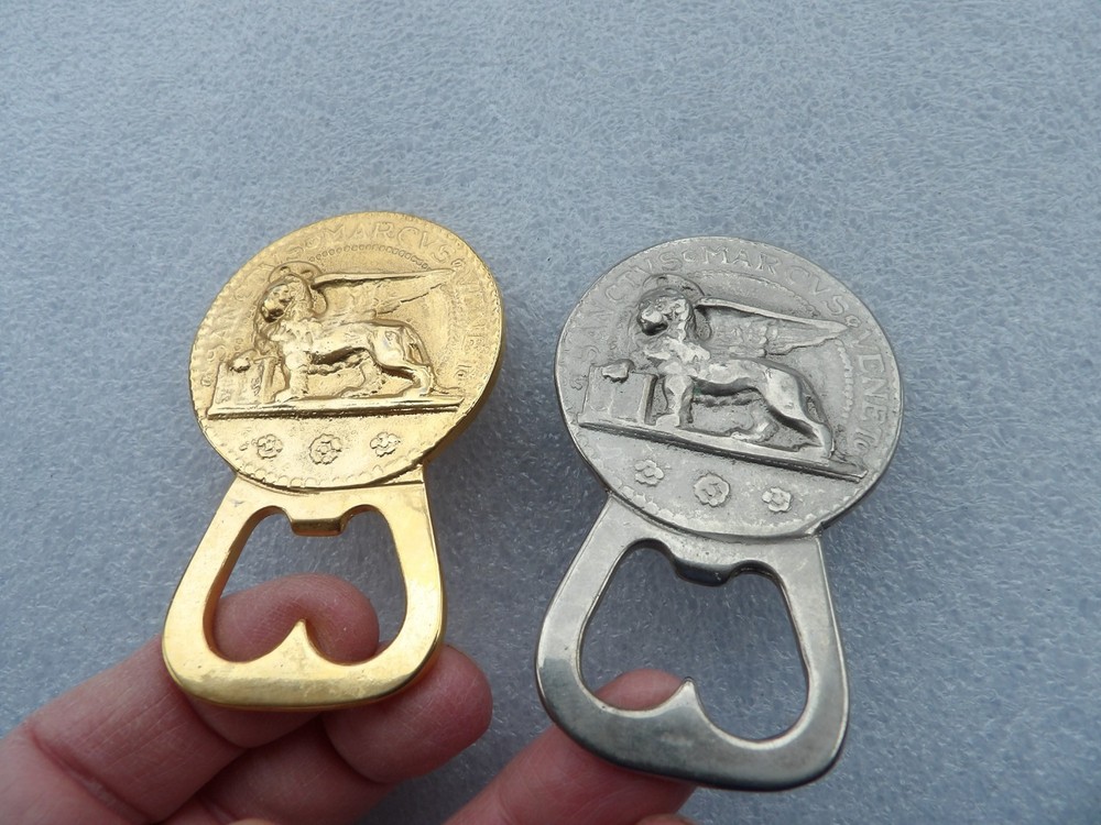 Vinage St. Mark brass bottle openers