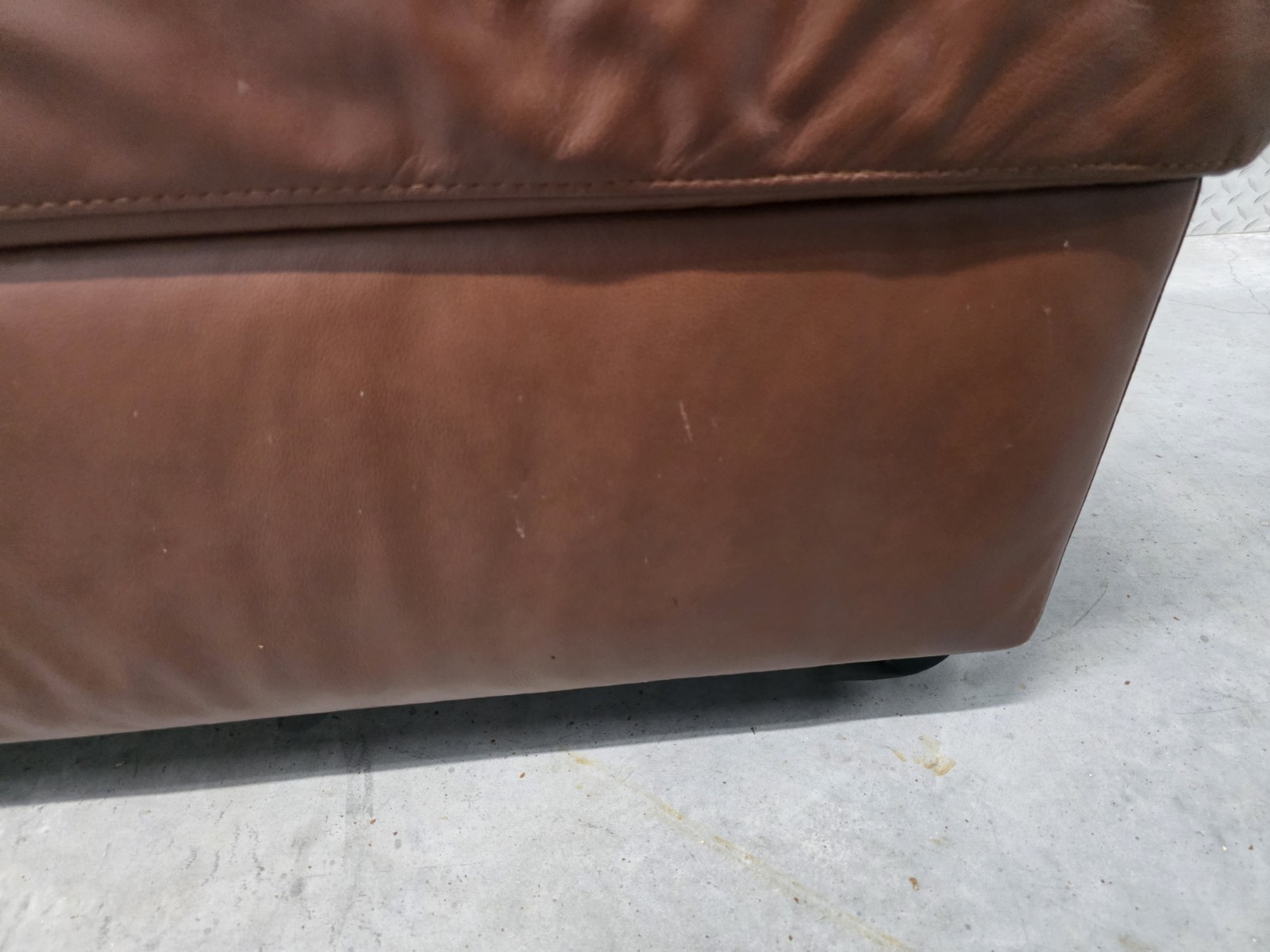 Ekornes Stressless Double Storage Paloma "New Tobacco" Leather Ottoman