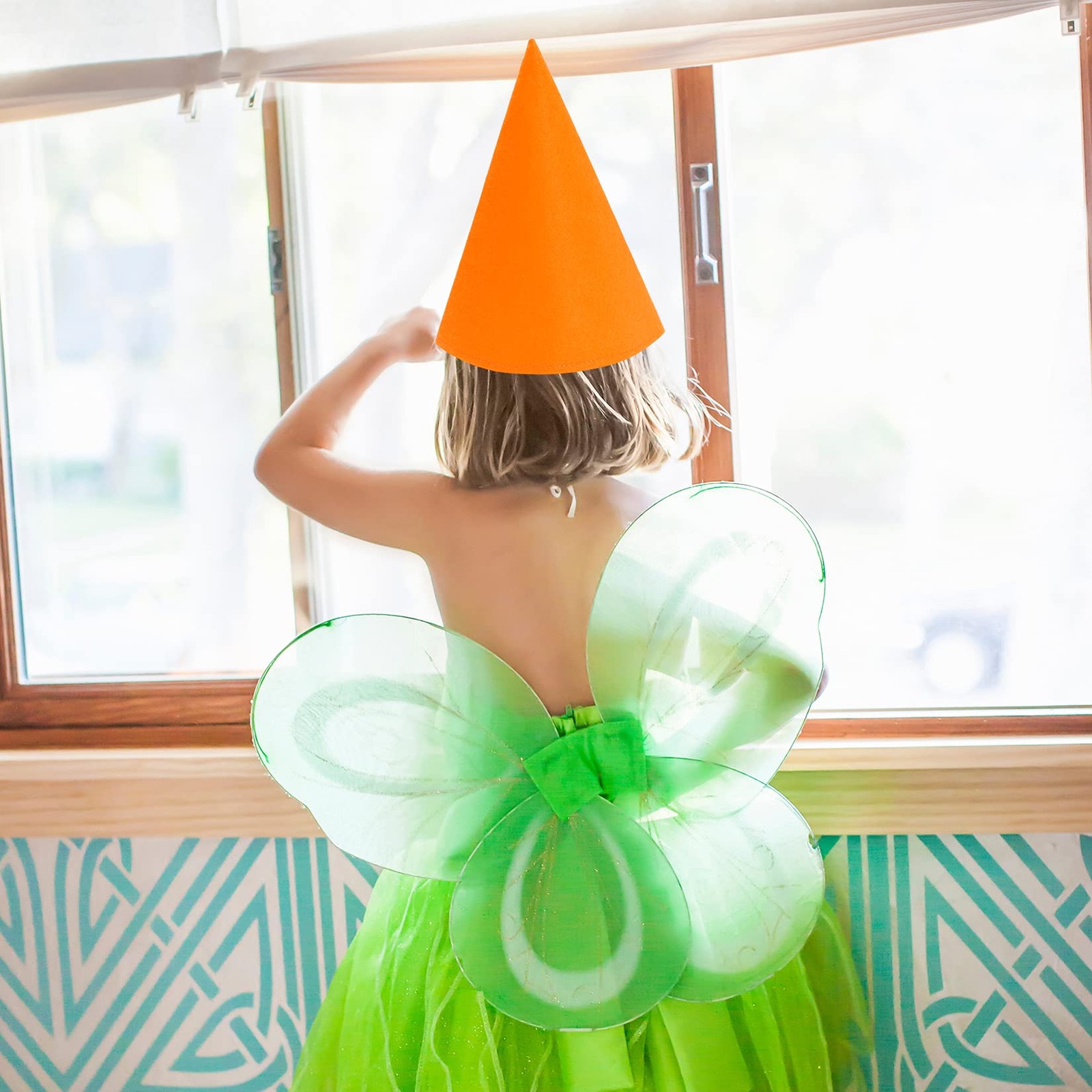 Fengek 7 Packs Christmas Gnome Hats, Felt Cone Dwarf One Size, Multicolor