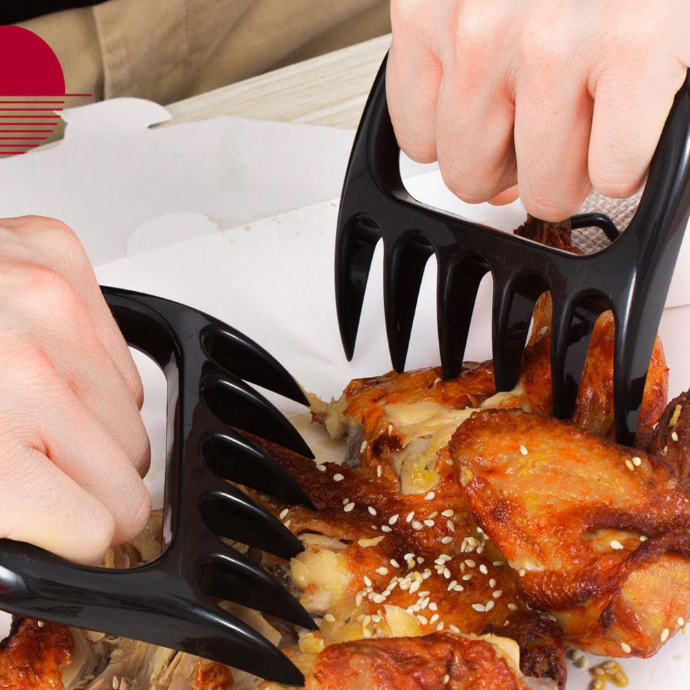 2/4pcs Bear Claw Meat Shredder Black Meat Processing Tools for Home Kitchen Chef