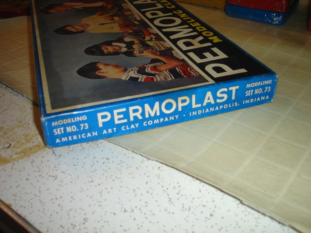 1950s AMACO PERMOPLAST modeling clay set Complete