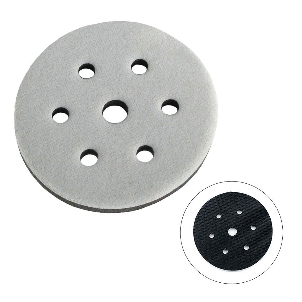 6Inch 7holes Sponge Interface Pad Hook&Loop Sanding Disc Sander Backing Pad