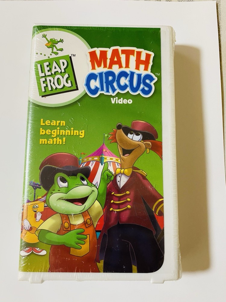 Leap Frog Math Circus Learn Beginning Math VHS New Factory Sealed Ages 3 - 6