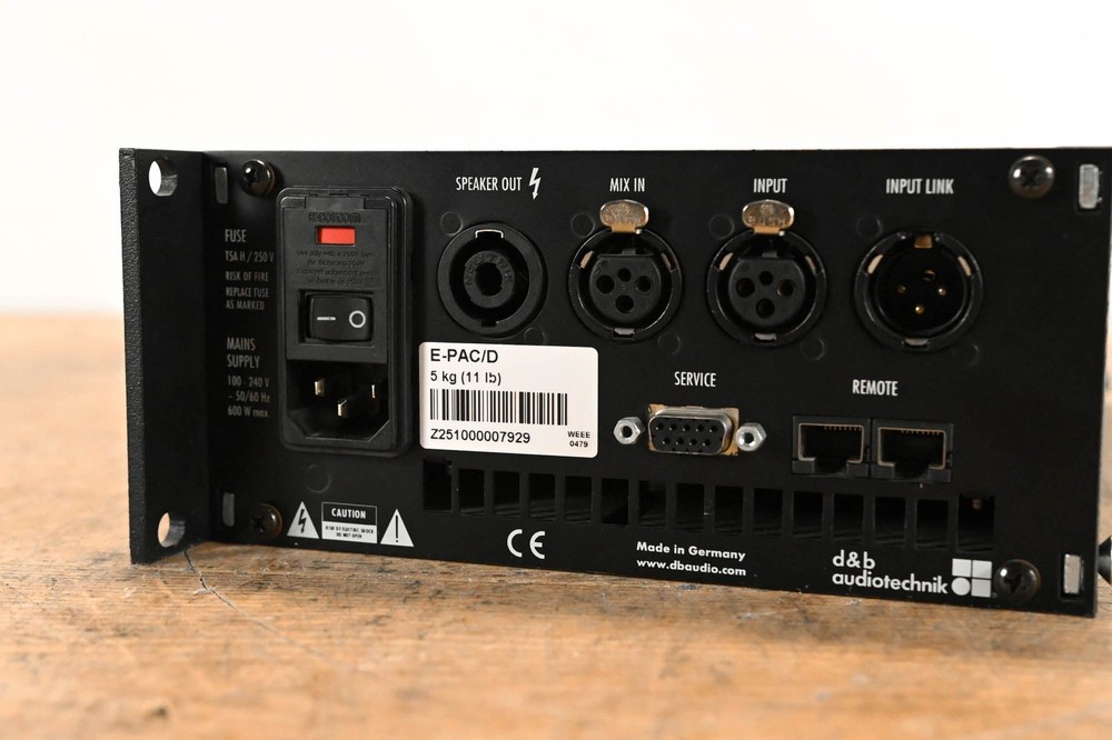 d&b audiotechnik E-PAC Single-Channel Power Amplifier Controller CG01V51