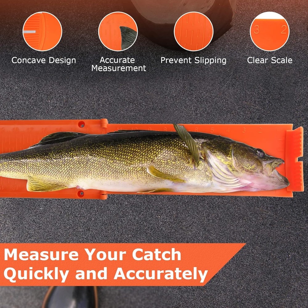 Foldable Fish Measuring Board Floating Ruler