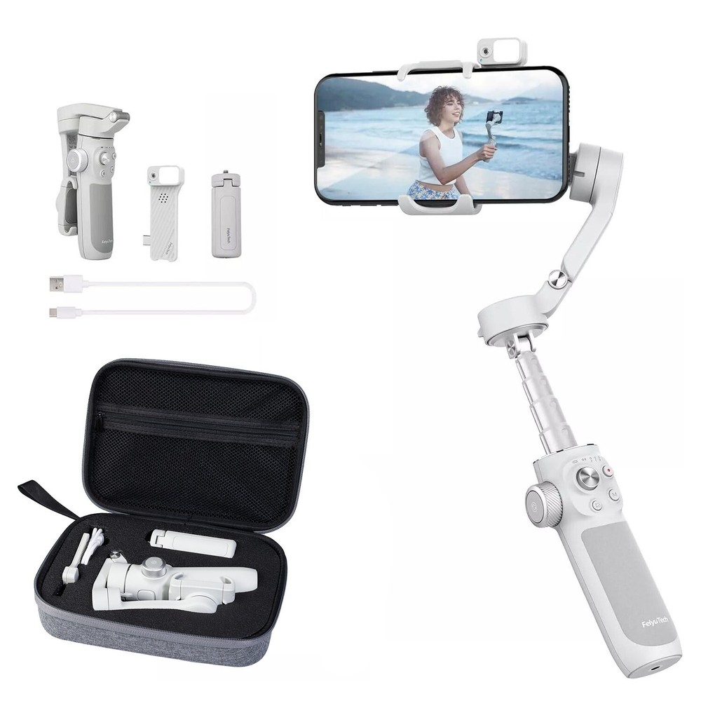 Feiyu VB4 AI Tracking Gimbal For Smartphone With Fill Light & AI Tracker Module