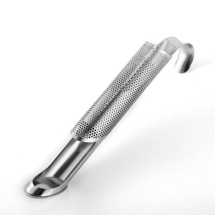 8xStainless Steel Tea Diffuser Tea Stick Strainer Tea Infuser Pipe w/Hook Handle
