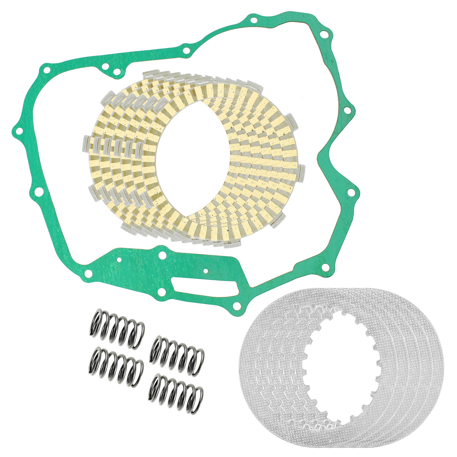 Clutch Friction Steel Plates Kit for Honda TRX450FE Foreman 450 4x4 ES 2002-2004