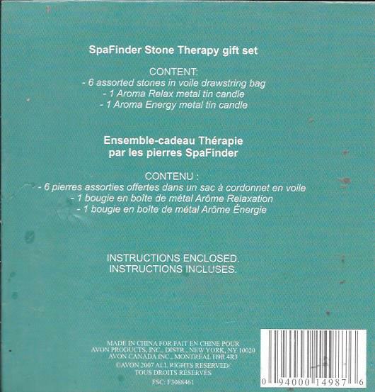 AVON Spafinder Stone Therapy Gift Set - NIB
