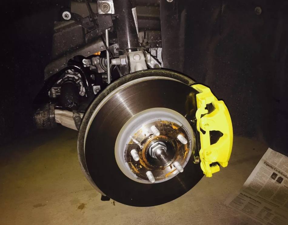 Ceramic Yellow Spray High Temp Coating Engine Caliper Brake Rotor Spring Paint