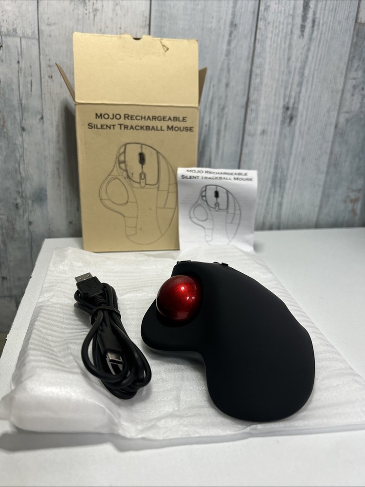 MOJO Dual Mode Bluetooth Wireless Rechargeable Silent Trackball Mouse