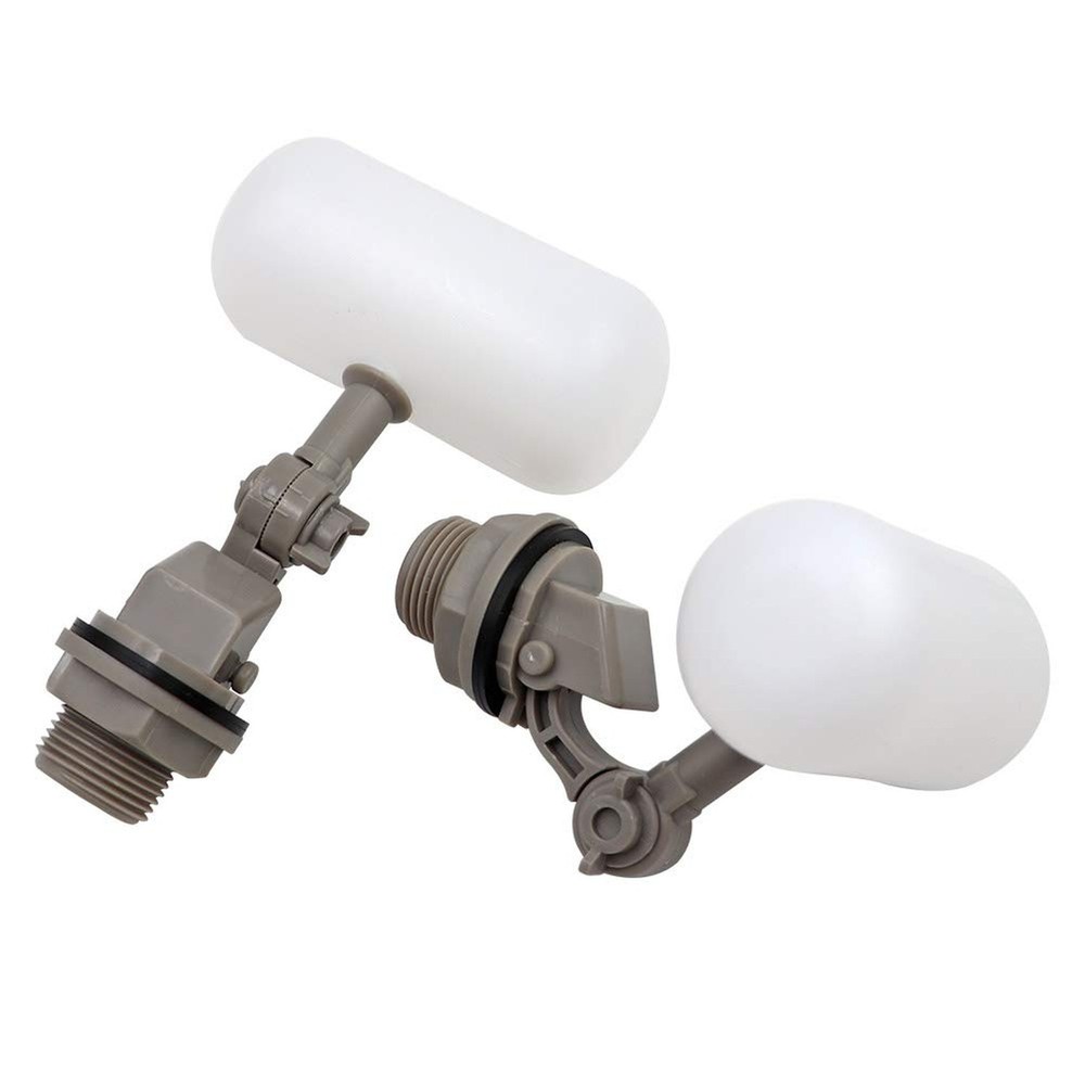 2 Pcs Float Valve 1/2 or 3/4 Water Float Valve with Adjustable Arm Automatic ...