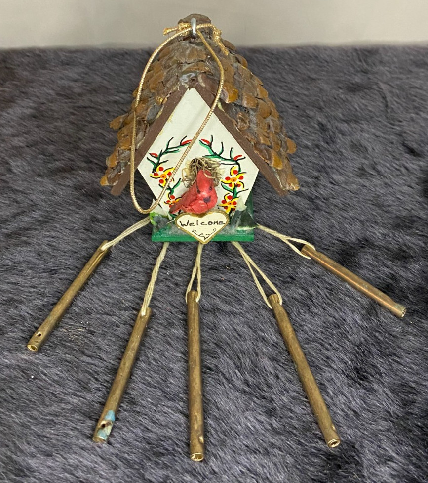 Small Wooden Decorative Hand-Painted Wind Chimes