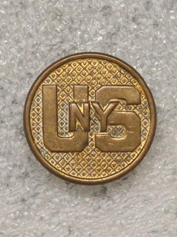 Army Enlisted Collar Pin: "US/NY", New York National Guard - 1920/30's era