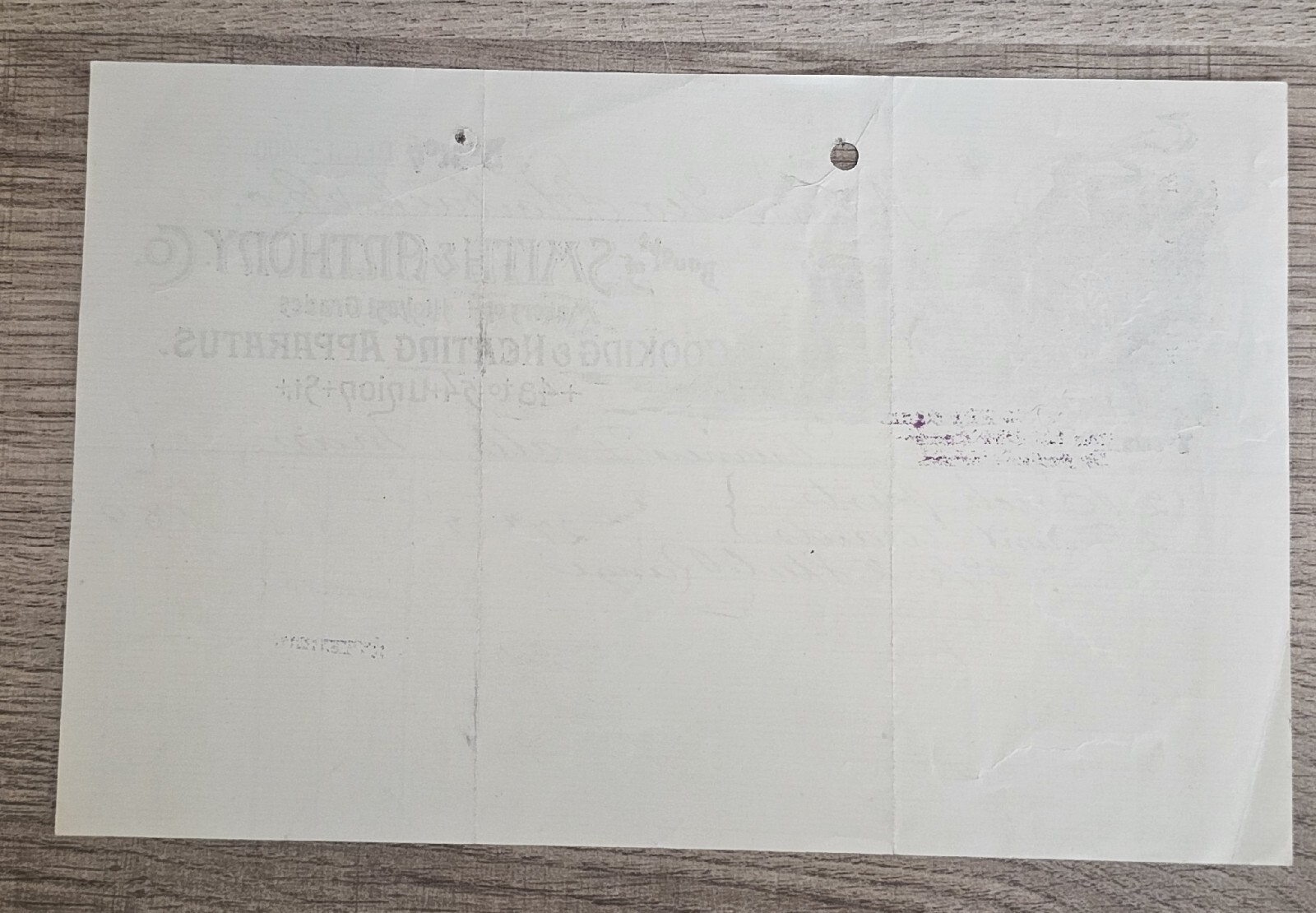 1900 Cooking & Heating Apparatus Illustrated Billhead Receipt Boston, MA