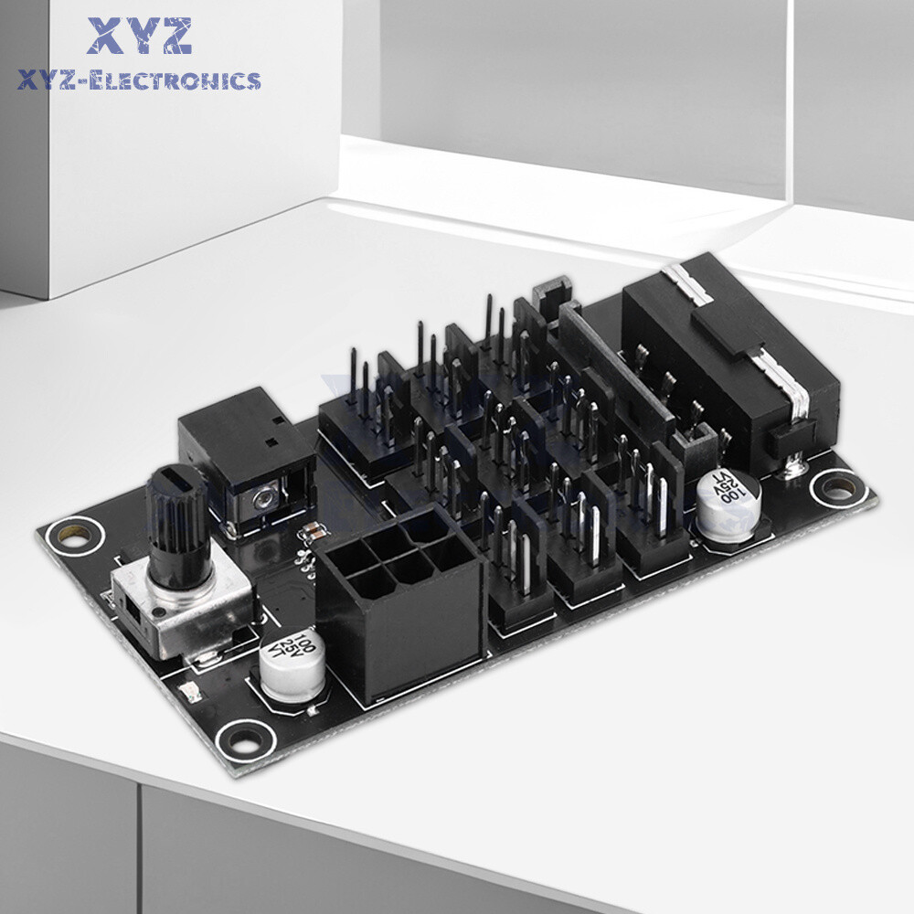 Computer Chassis PWM Violent Fan Speed Controller 9-Channel Fan Hub Controller
