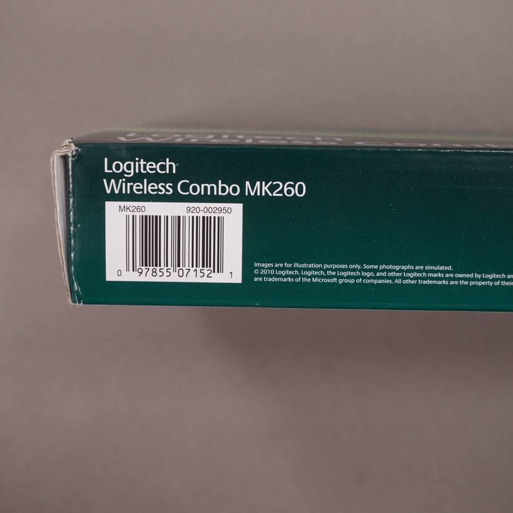 NEW Logitech MK260 Wireless Combo Keyboard & Mouse 2.4 Ghz 10-Meter Range SEALED