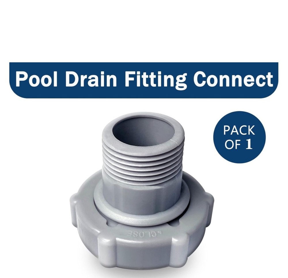 Pool Drain Fitting Connect and Swimming Pool Filter Pump Strainer Hole Plug Stop