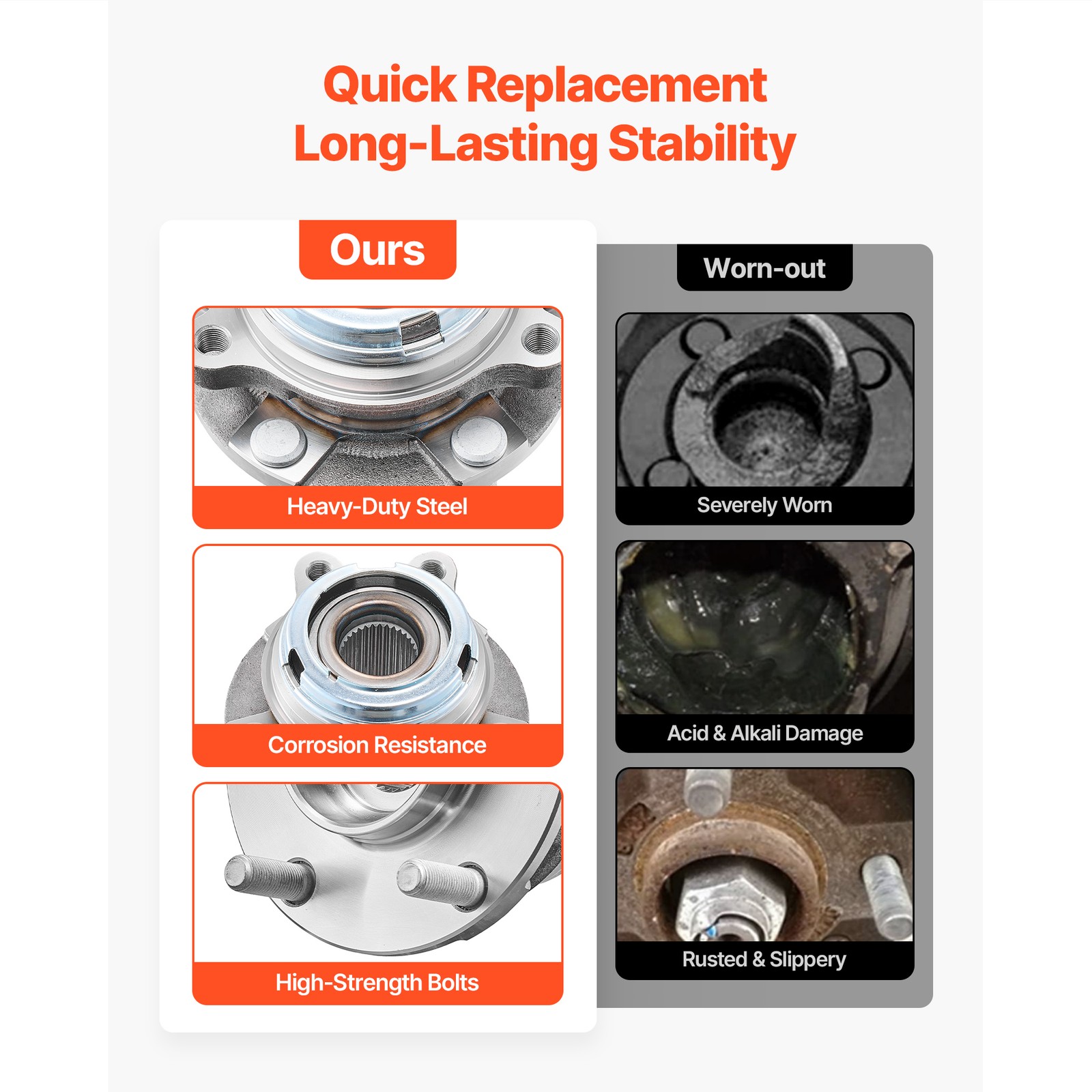 2PCS Front Wheel Bearings Hubs for Nissan Altima Maxima Murano Pathfinder JX35