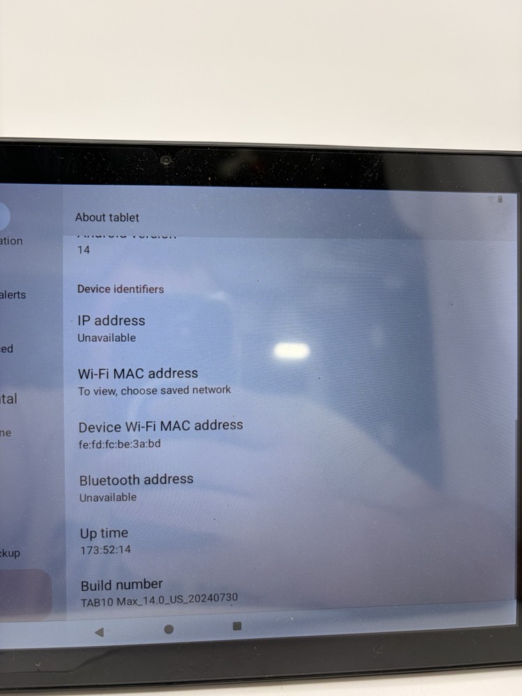 TAB10 Max Android Tablet 10" 64GB Smart Camera Used Good H1