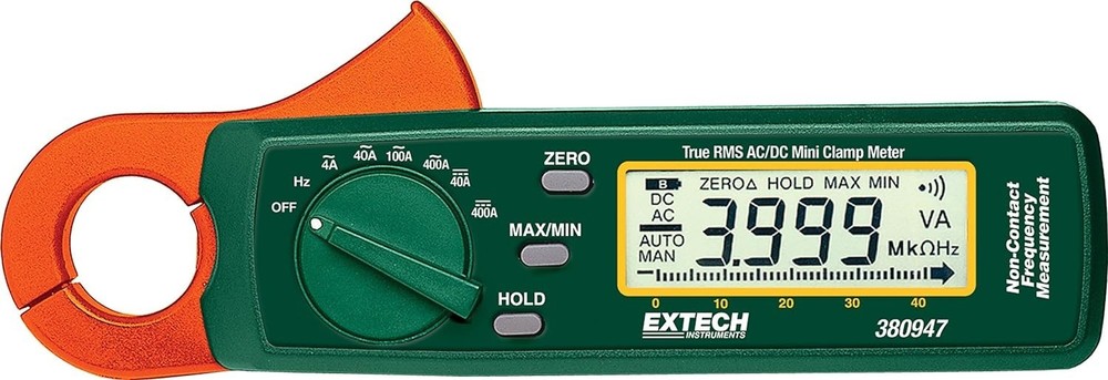 Extech 380947 - 400A True RMS AC/DC Mini Clamp Meter  (Fits in your pocket !)