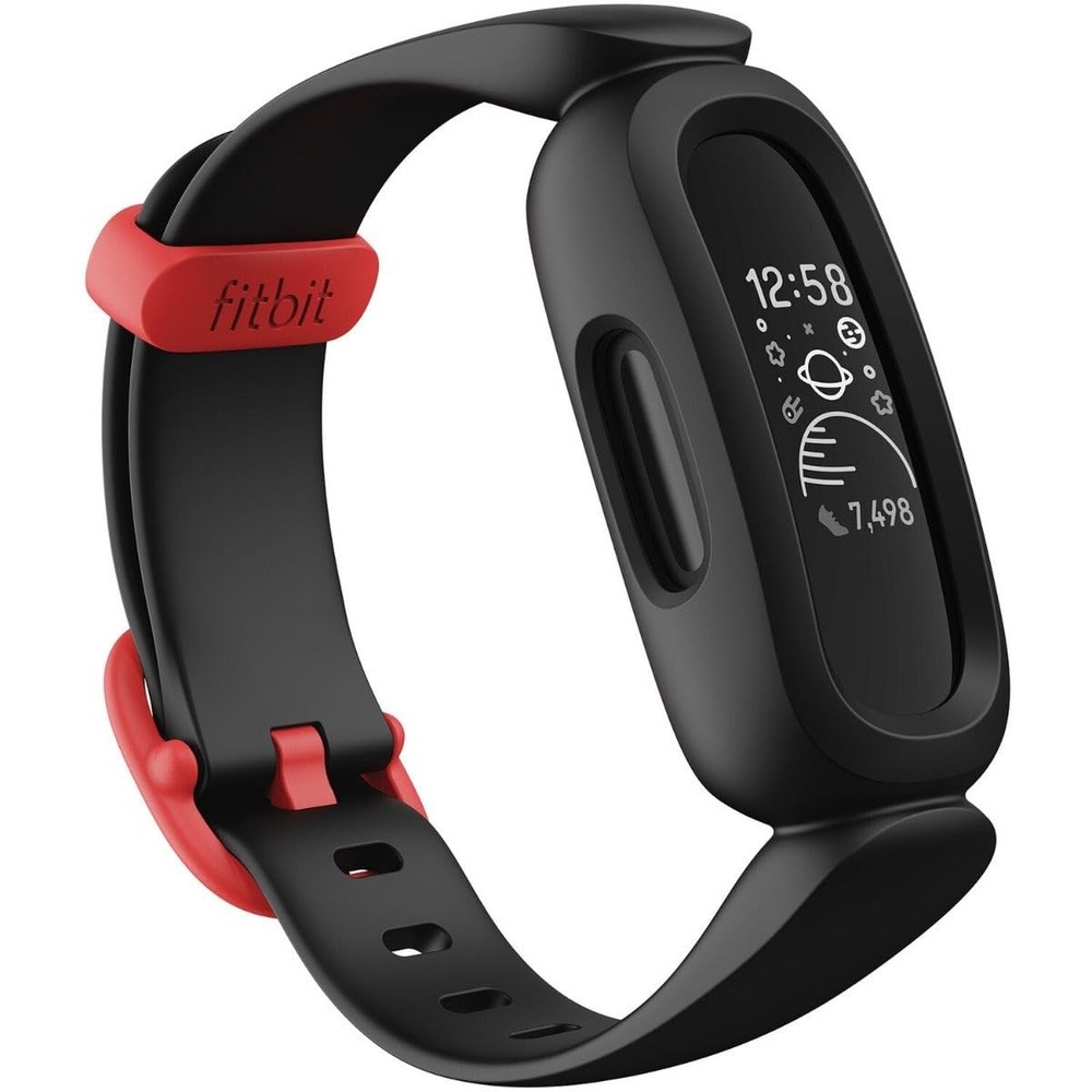 Fitbit Google Fitbit Ace3 Activity Tracker for Kids 6+ Black/Red