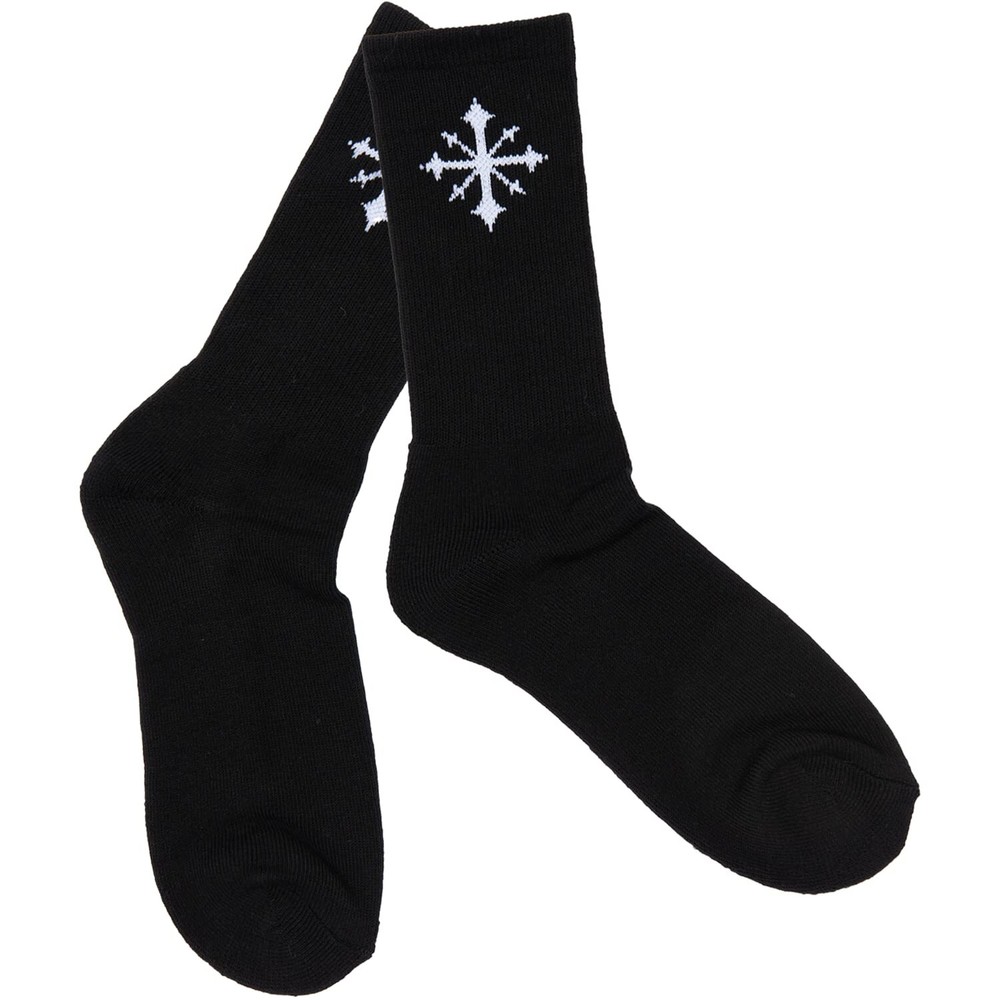 Disorder Logo Crew Socks Black/White
