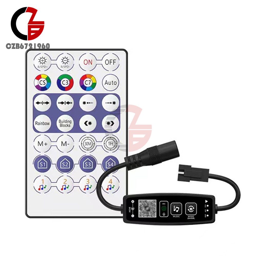 DC5-24V Wireless 28 Keys Bluetooth Music Remote Controller 2811 with USB/DC Port
