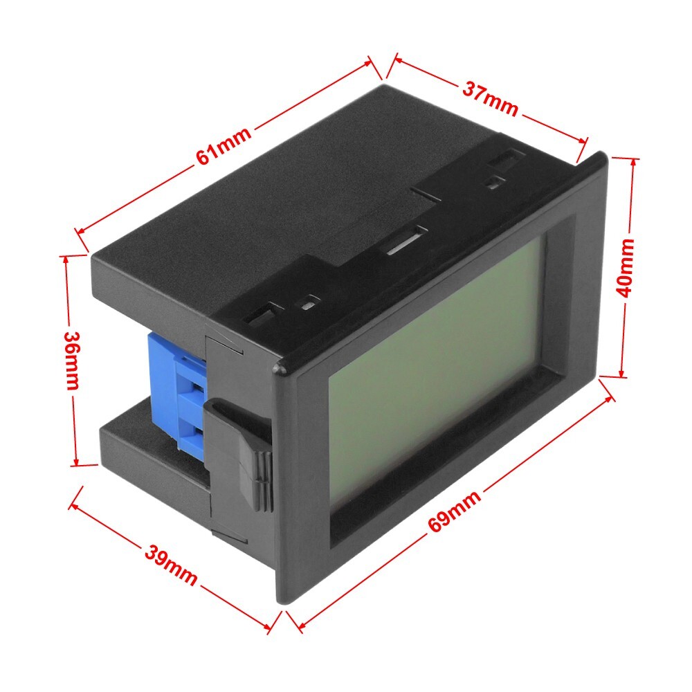 AC 200-450V 100A 200A Voltage Current Amps Meter Digital LCD Voltmeter Ammeter