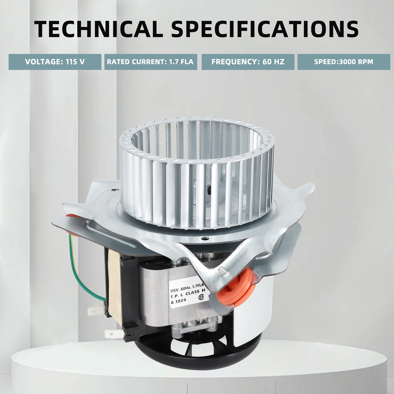 J238-150-15215 Furnace Inducer Blower Motor For Carrier& Bryant & Payne Furnaces