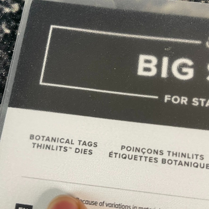 Stampin Up BOTANICAL TAGS Thinlits Dies #146824
