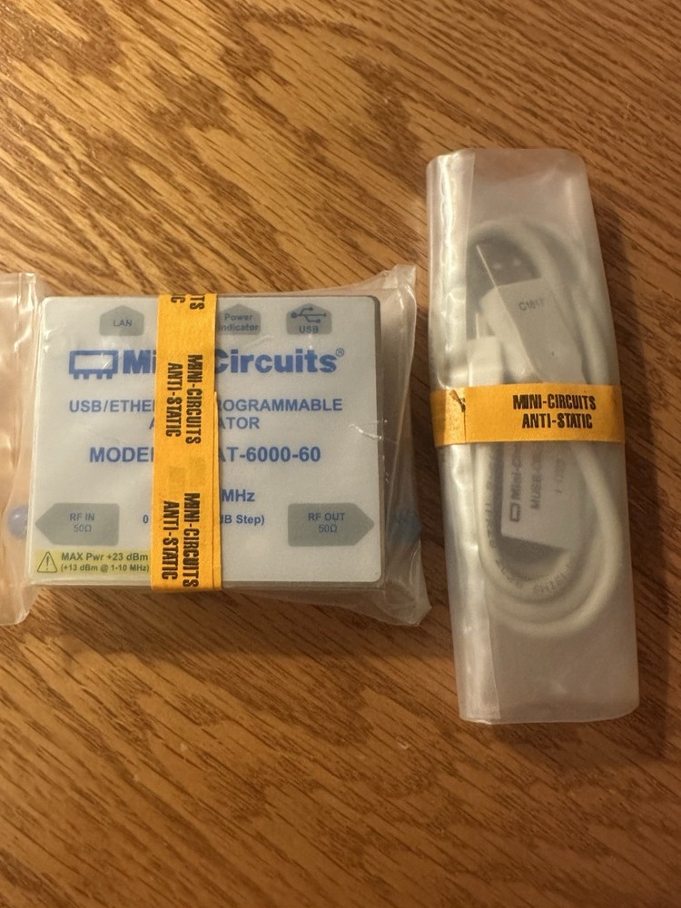 RCDAT-6000 60 dB Programmable Attenuator, 1 MHz - 6 GHz