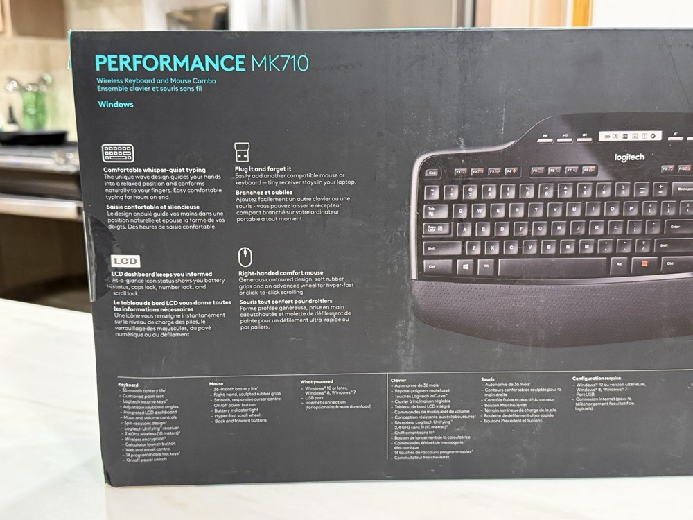 Logitech MK710 Performance Wireless Keyboard & Mouse Combo *SEALED* New