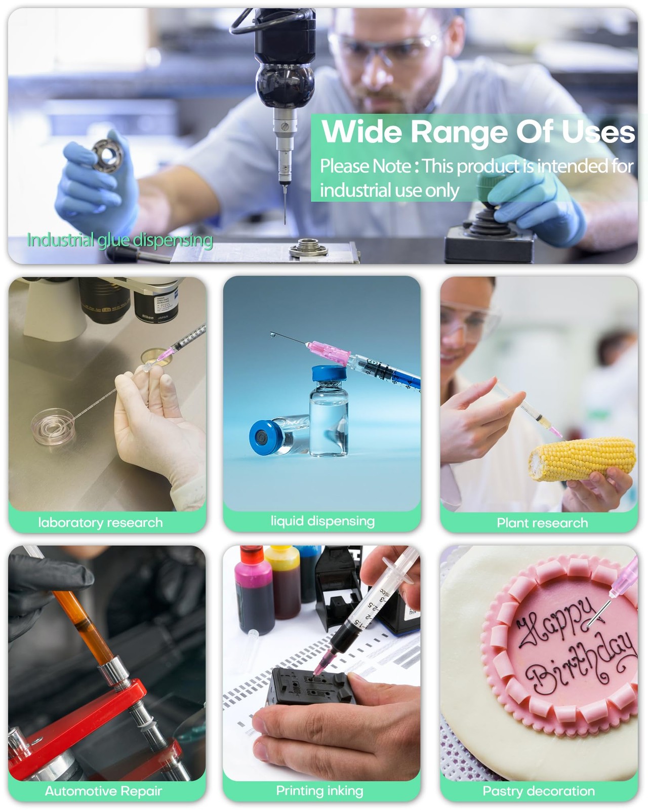 21 Gauge 1 Inch Needle for Lab Supplies, Industrial Tool Measuring 21G