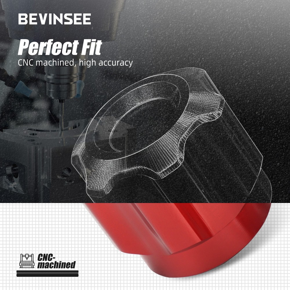 BEVINSEE Aluminum Air Conditioning A/C Valve Cap For BMW E46 E36 E60 E90 E91 E92