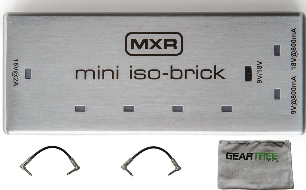 MXR M239 Mini Iso Brick Power Supply w/ Patch Cables and Cloth