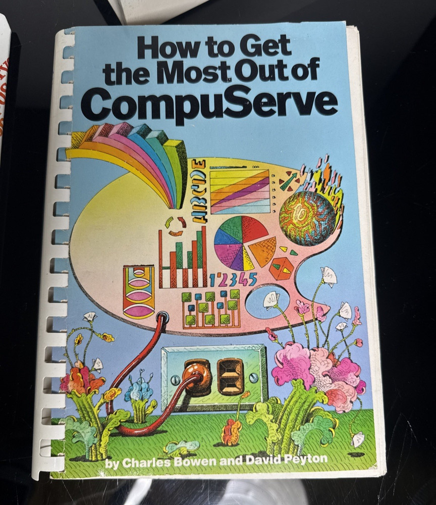 Compuserve Book Software Bundle TRS-80 Binder Guide Vtg