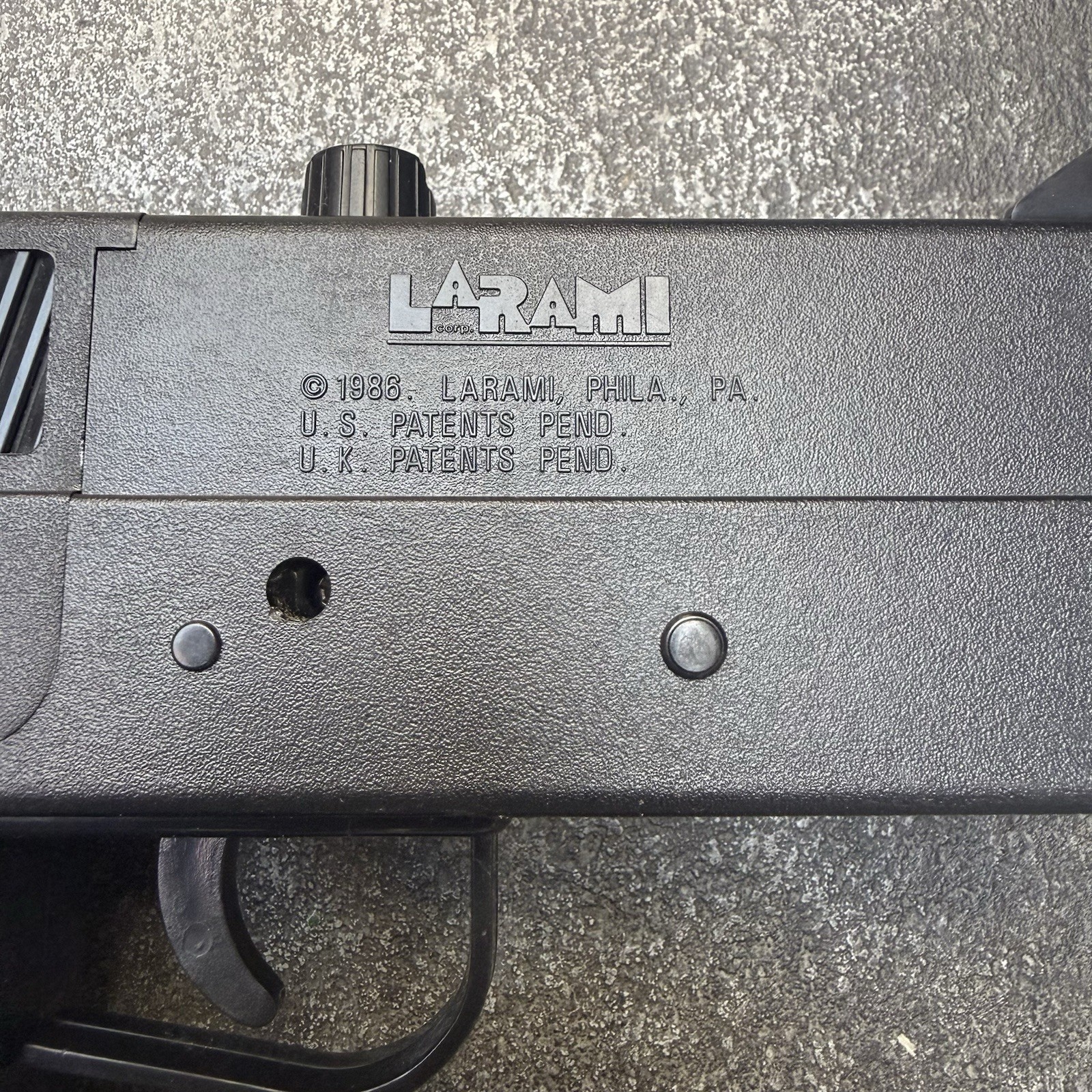 1986 Larami MAC-11 Motorized Toy Cap Gun Very Rare HTF Vintage