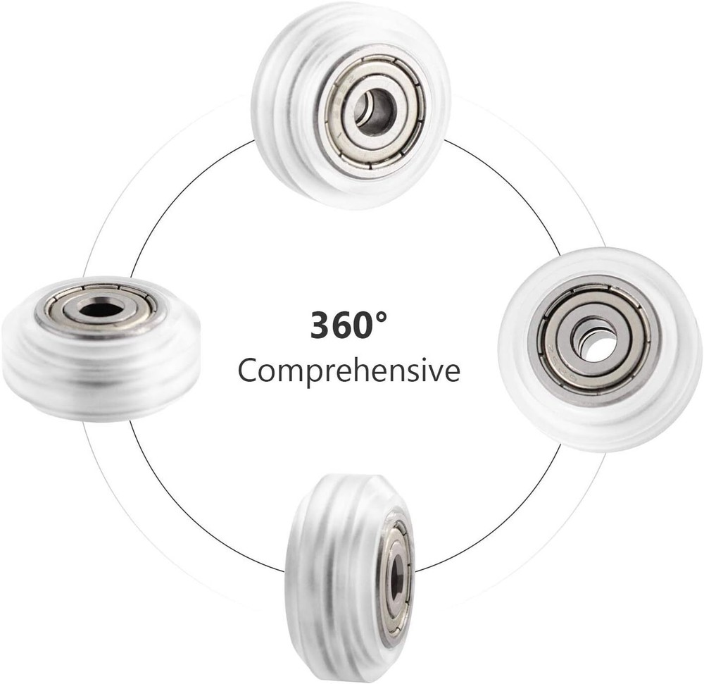 3D Printer Rollers Polycarbonate Gantry Wheels V Slot (13Pcs/Pack) Clear Ender 3